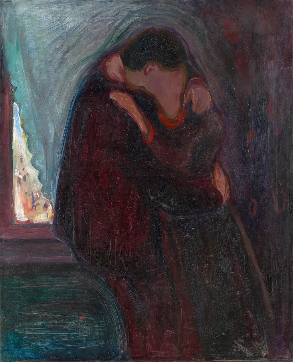 The Kiss in Detail Edvard Munch
